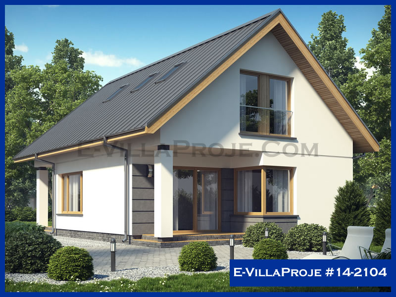 CVL-14-2104 • 166 m² 4+1 Dubleks Çelik Villa - Mimari Kat Planı ve Dış Cephe