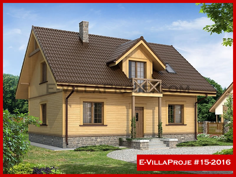 CVL-15-2016 • 167 m² 4+1 Dubleks Çelik Villa - Mimari Kat Planı ve Dış Cephe