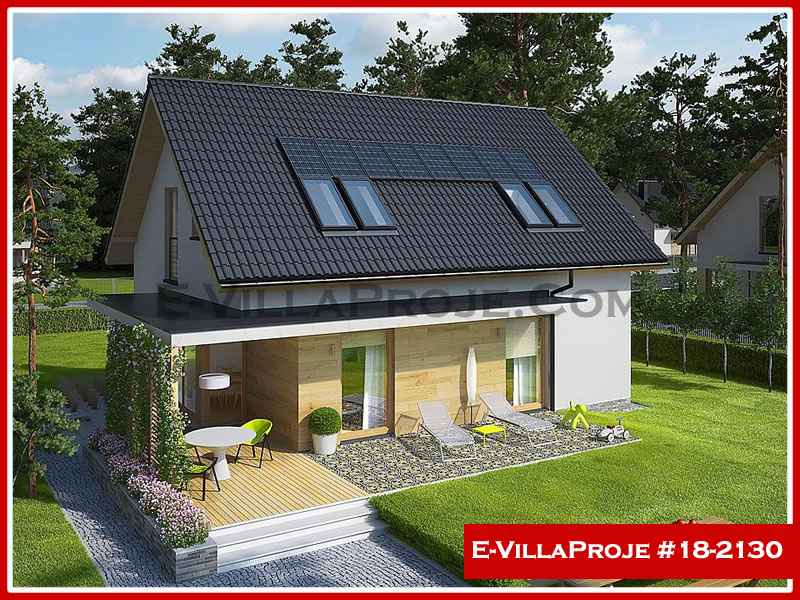 CVL-18-2130 • 167 m² 4+1 Dubleks Çelik Villa - Mimari Kat Planı ve Dış Cephe