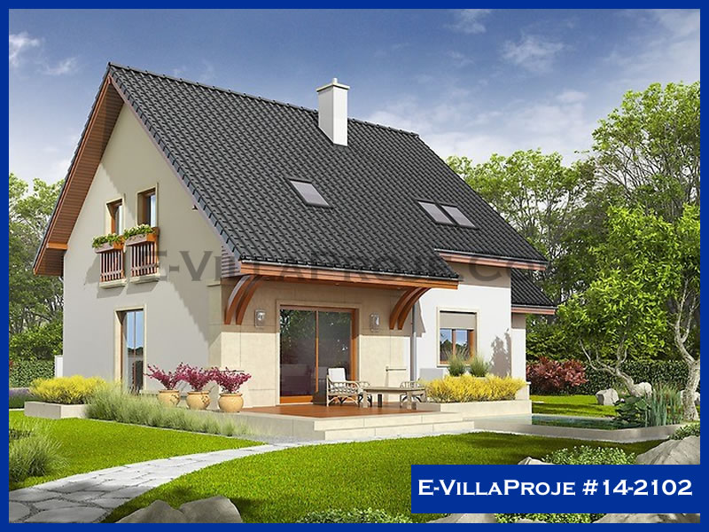 CVL-14-2102 • 168 m² 4+1 Dubleks Çelik Villa - Mimari Kat Planı ve Dış Cephe