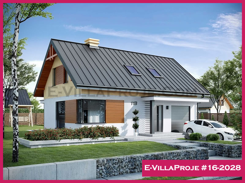 CVL-16-2028 • 168 m² 4+1 Dubleks Çelik Villa - Mimari Kat Planı ve Dış Cephe