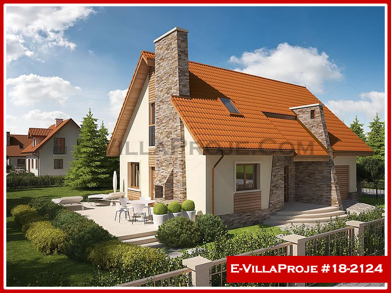 CVL-18-2124 • 168 m² 4+1 Dubleks Çelik Villa - Mimari Kat Planı ve Dış Cephe