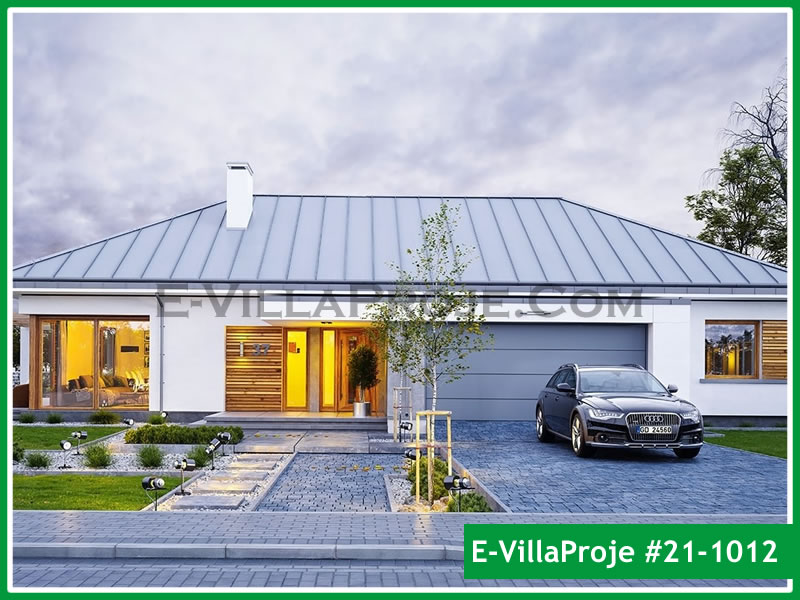 CVL-21-1012 • 168 m² 4+1 Tek Katlı Çelik Villa - Mimari Kat Planı ve Dış Cephe