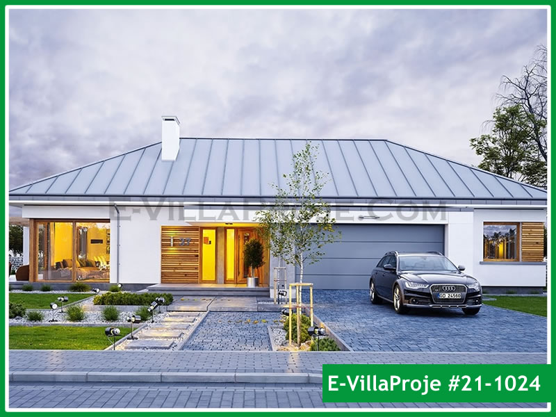 CVL-21-1024 • 169 m² 4+1 Tek Katlı Çelik Villa - Mimari Kat Planı ve Dış Cephe