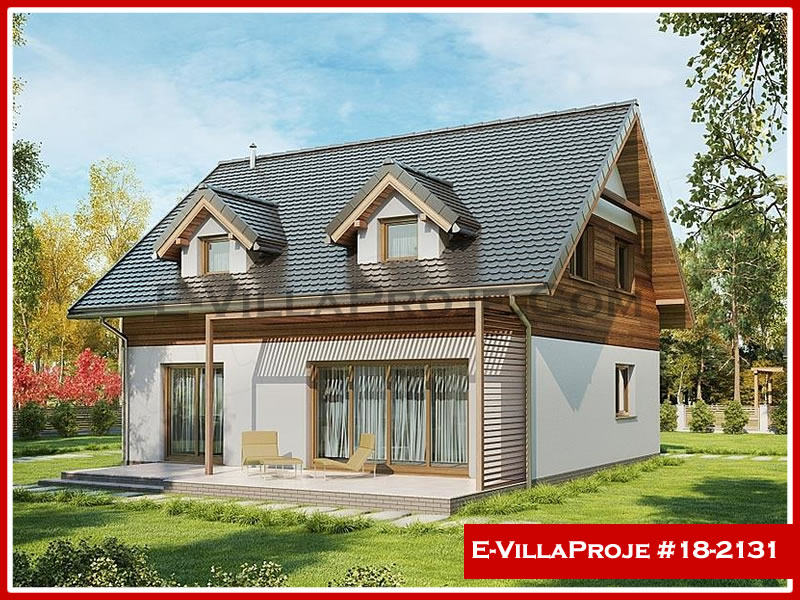 CVL-18-2131 • 170 m² 4+1 Dubleks Çelik Villa - Mimari Kat Planı ve Dış Cephe