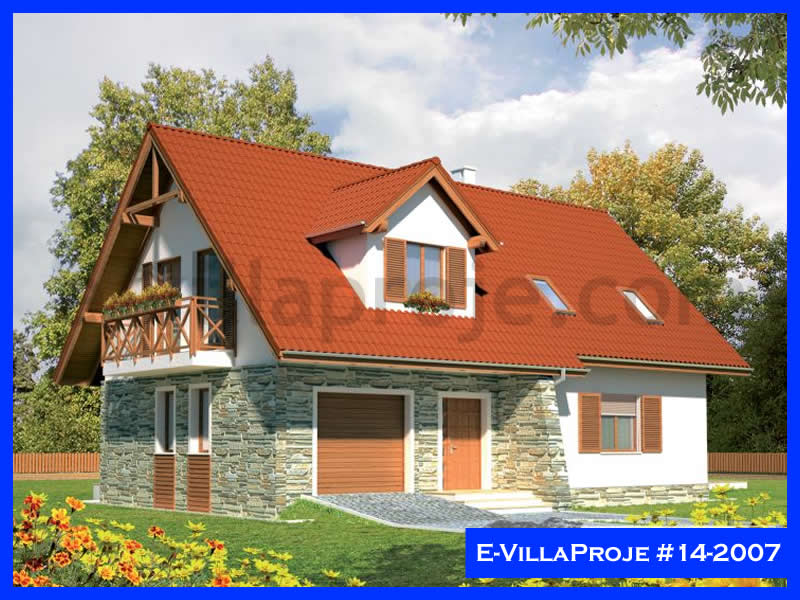 CVL-14-2007 • 170 m² 4+1 Dubleks Çelik Villa - Mimari Dış Cephe ve Kat Planı
