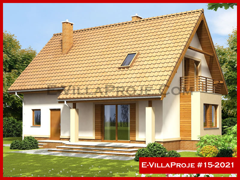 CVL-15-2021 • 172 m² 4+1 Dubleks Çelik Villa - Mimari Kat Planı ve Dış Cephe