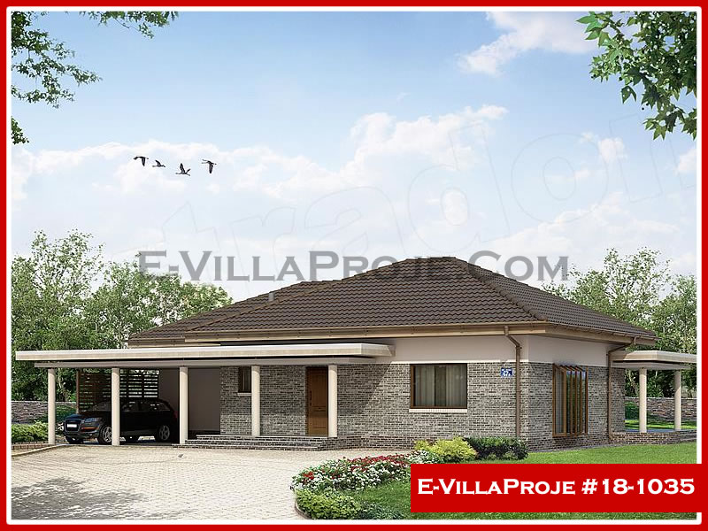 CVL-18-1035 • 172 m² 4+1 Tek Katlı Çelik Villa - Mimari Kat Planı ve Dış Cephe