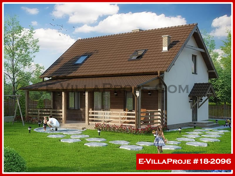 CVL-18-2096 • 173 m² 4+1 Dubleks Çelik Villa - Mimari Kat Planı ve Dış Cephe