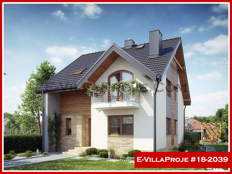 CVL-18-2039 • 173 m² 4+1 Dubleks Çelik Villa - Mimari Kat Planı ve Dış Cephe