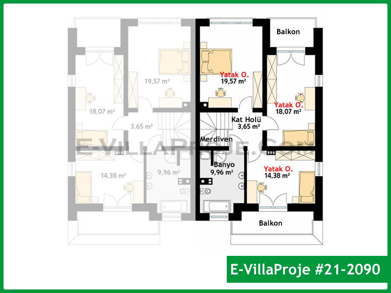 CVL-21-2090 Kat Planı ve Görsel 3