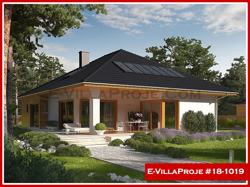 CVL-18-1019 • 173 m² 4+1 Tek Katlı Çelik Villa - Mimari Kat Planı ve Dış Cephe