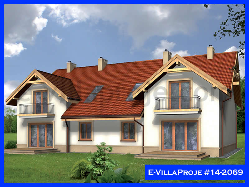 CVL-14-2069 • 174 m² 4+1 Dubleks Çelik Villa - Mimari Kat Planı ve Dış Cephe