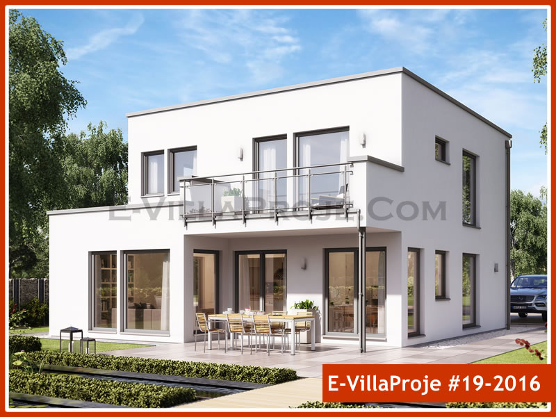 CVL-19-2016 • 174 m² 4+1 Dubleks Çelik Villa - Mimari Kat Planı ve Dış Cephe