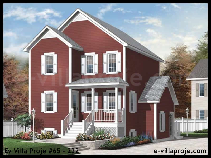 CVL-65-232 • 174 m² 4+1 Dubleks Çelik Villa - Mimari Kat Planı ve Dış Cephe