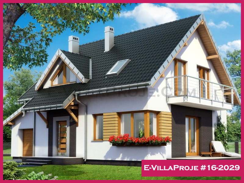CVL-16-2029 • 174 m² 4+1 Dubleks Çelik Villa - Mimari Kat Planı ve Dış Cephe