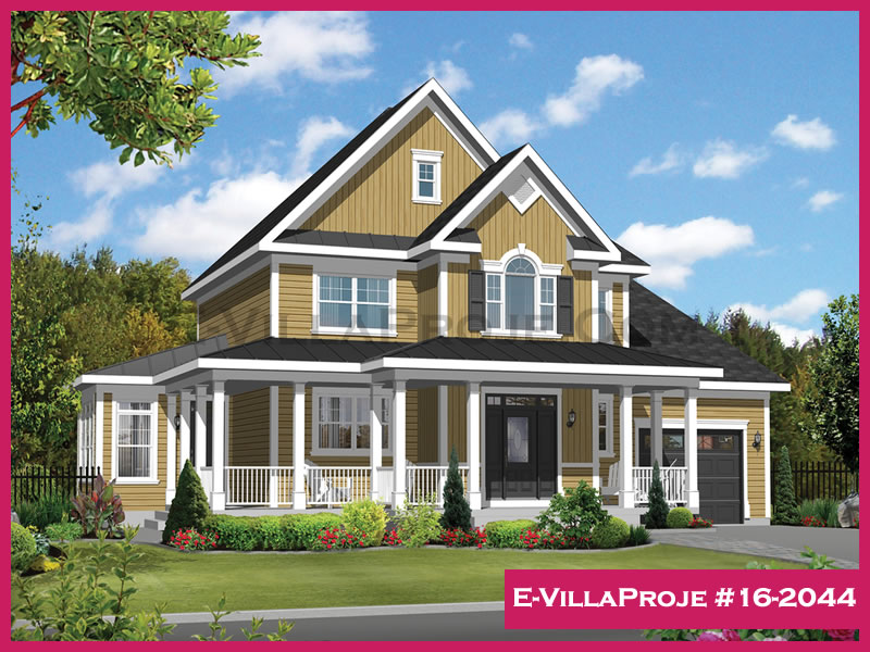 CVL-16-2044 • 176 m² 4+1 Dubleks Çelik Villa - Mimari Kat Planı ve Dış Cephe