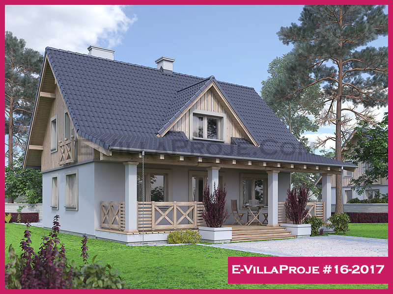 CVL-16-2017 • 176 m² 4+1 Tek Katlı Çelik Villa - Mimari Kat Planı ve Dış Cephe