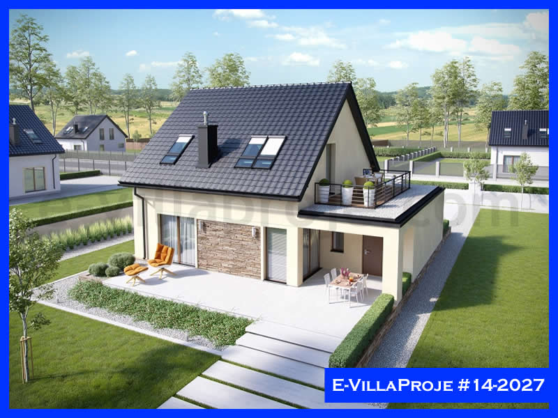 CVL-14-2027 • 177 m² 4+1 Dubleks Çelik Villa - Mimari Kat Planı ve Dış Cephe