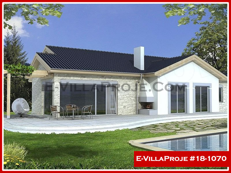 CVL-18-1070 • 177 m² 4+1 Tek Katlı Çelik Villa - Mimari Kat Planı ve Dış Cephe