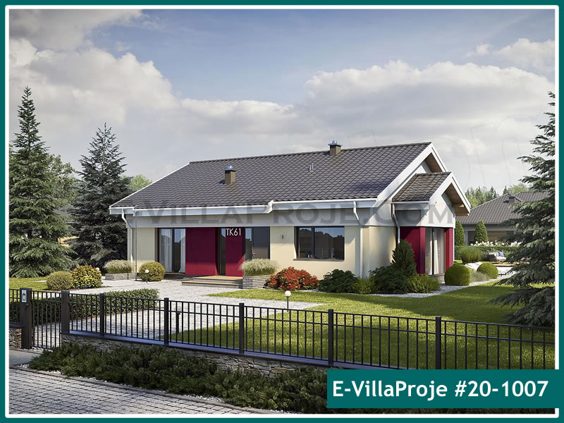 CVL-20-1007 • 177 m² 4+1 Tek Katlı Çelik Villa - Mimari Kat Planı ve Dış Cephe