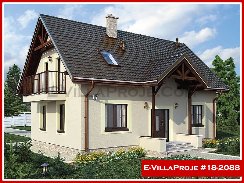 CVL-18-2088 • 178 m² 4+1 Dubleks Çelik Villa - Mimari Kat Planı ve Dış Cephe