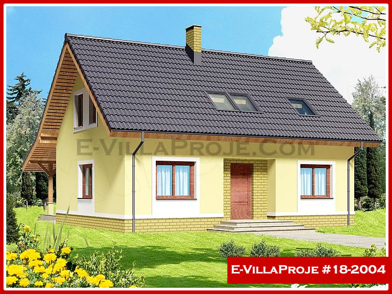 CVL-18-2004 • 179 m² 4+1 Dubleks Çelik Villa - Mimari Dış Cephe ve Kat Planı