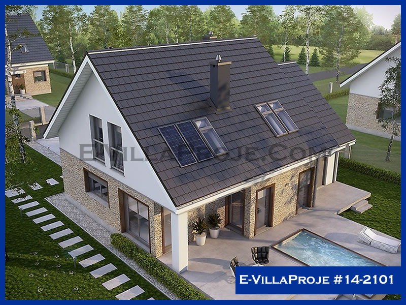 CVL-14-2101 • 179 m² 4+1 Dubleks Çelik Villa - Mimari Kat Planı ve Dış Cephe