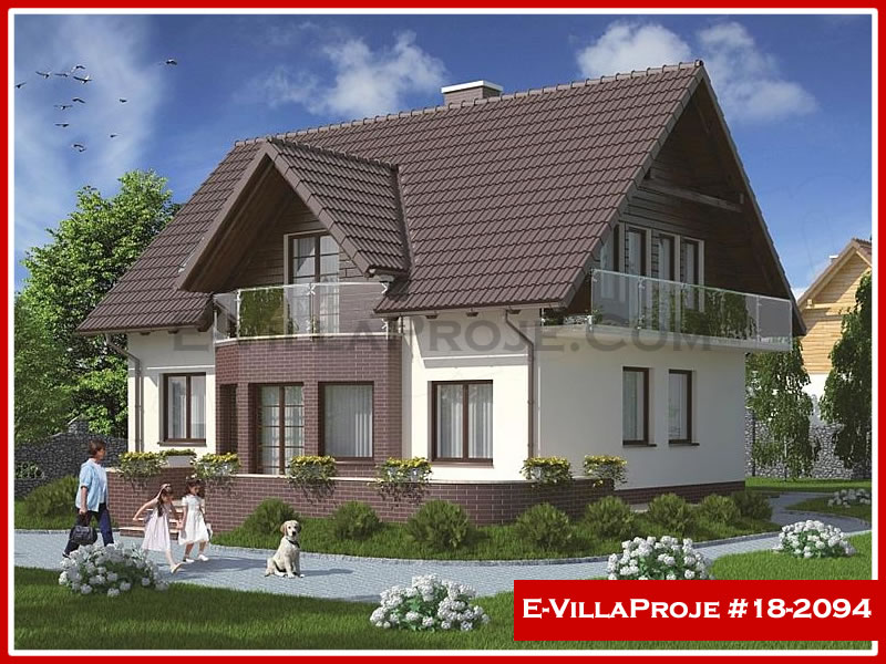 CVL-18-2094 • 179 m² 4+1 Dubleks Çelik Villa - Mimari Kat Planı ve Dış Cephe
