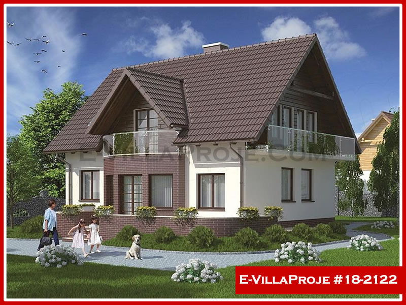 CVL-18-2122 • 179 m² 4+1 Tek Katlı Çelik Villa - Mimari Kat Planı ve Dış Cephe