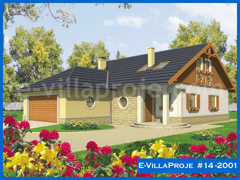 CVL-14-2001 • 180 m² 5+1 Dubleks Çelik Villa - Mimari Dış Cephe ve Kat Planı