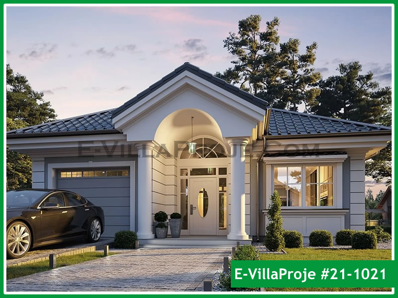CVL-21-1021 • 180 m² 5+1 Tek Katlı Çelik Villa - Mimari Kat Planı ve Dış Cephe
