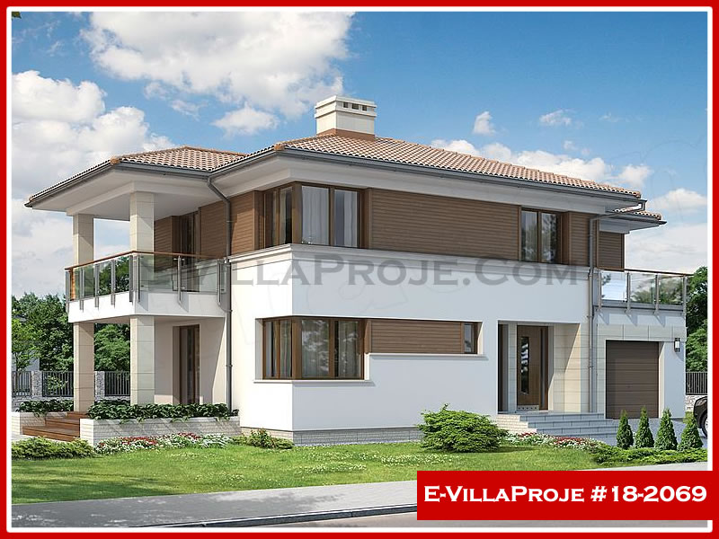 CVL-18-2069 • 181 m² 5+1 Dubleks Çelik Villa - Mimari Kat Planı ve Dış Cephe