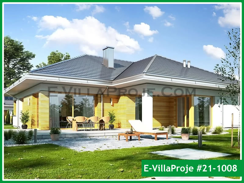 CVL-21-1008 • 181 m² 5+1 Tek Katlı Çelik Villa - Mimari Kat Planı ve Dış Cephe