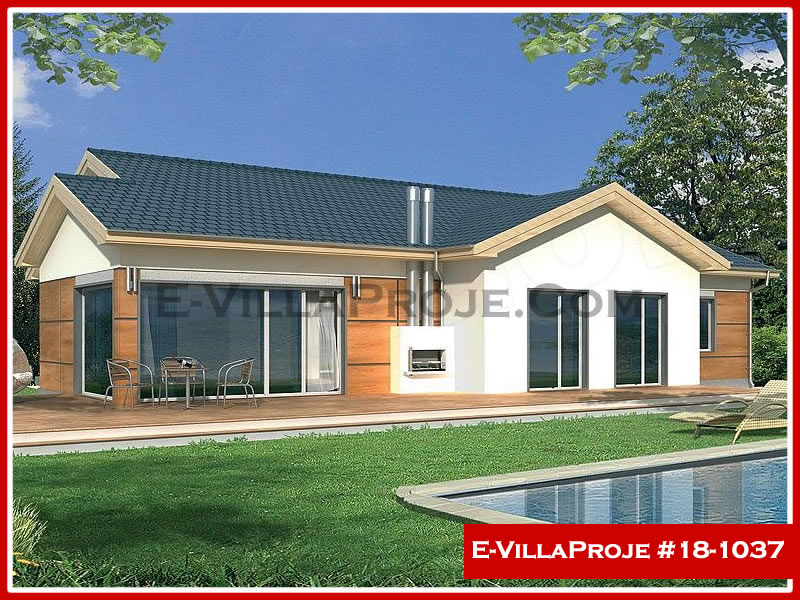 CVL-18-1037 • 183 m² 5+1 Tek Katlı Çelik Villa - Mimari Kat Planı ve Dış Cephe