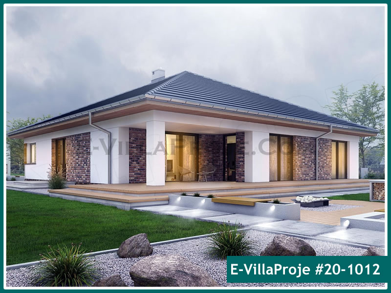 CVL-20-1012 • 183 m² 5+1 Tek Katlı Çelik Villa - Mimari Kat Planı ve Dış Cephe