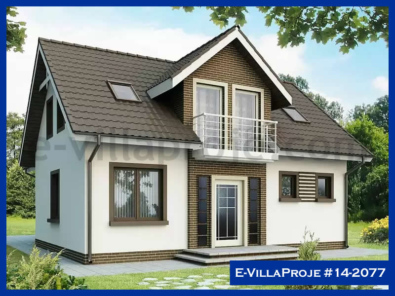 CVL-14-2077 • 184 m² 5+1 Dubleks Çelik Villa - Mimari Kat Planı ve Dış Cephe