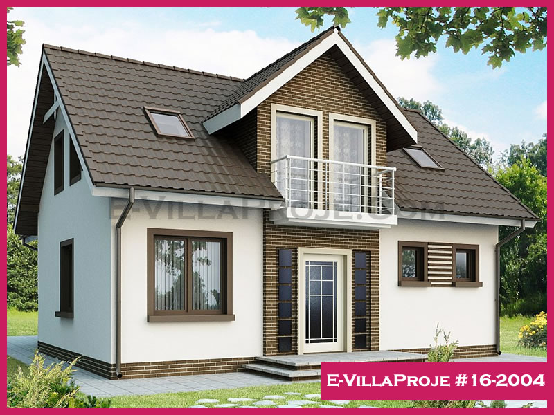 CVL-16-2004 • 185 m² 5+1 Dubleks Çelik Villa - Mimari Kat Planı ve Dış Cephe