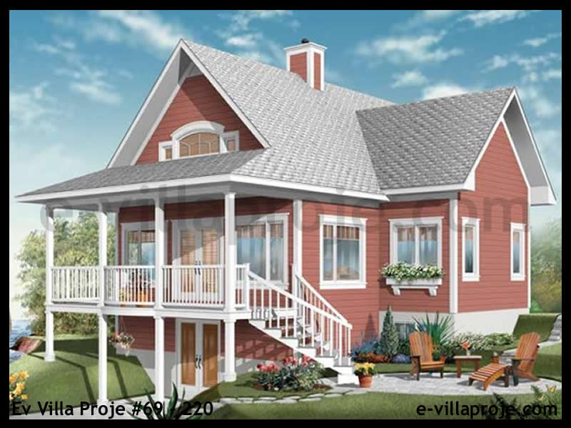 CVL-69-220 • 185 m² 5+1 Dubleks Çelik Villa - Mimari Dış Cephe ve Kat Planı