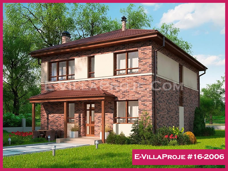 CVL-16-2006 • 185 m² 5+1 Dubleks Çelik Villa - Mimari Kat Planı ve Dış Cephe