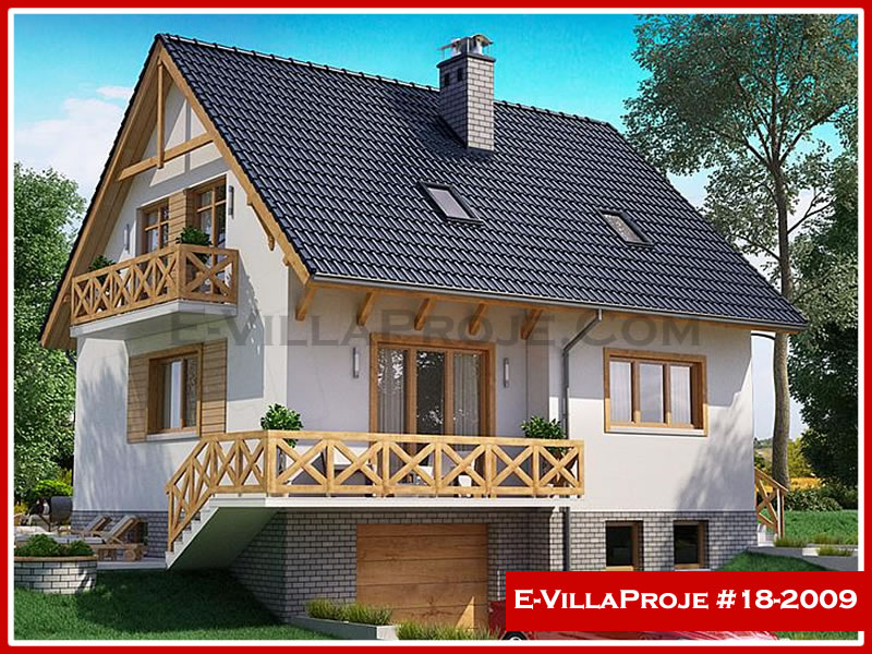 CVL-18-2009 • 185 m² 5+1 Tripleks Çelik Villa - Mimari Kat Planı ve Dış Cephe