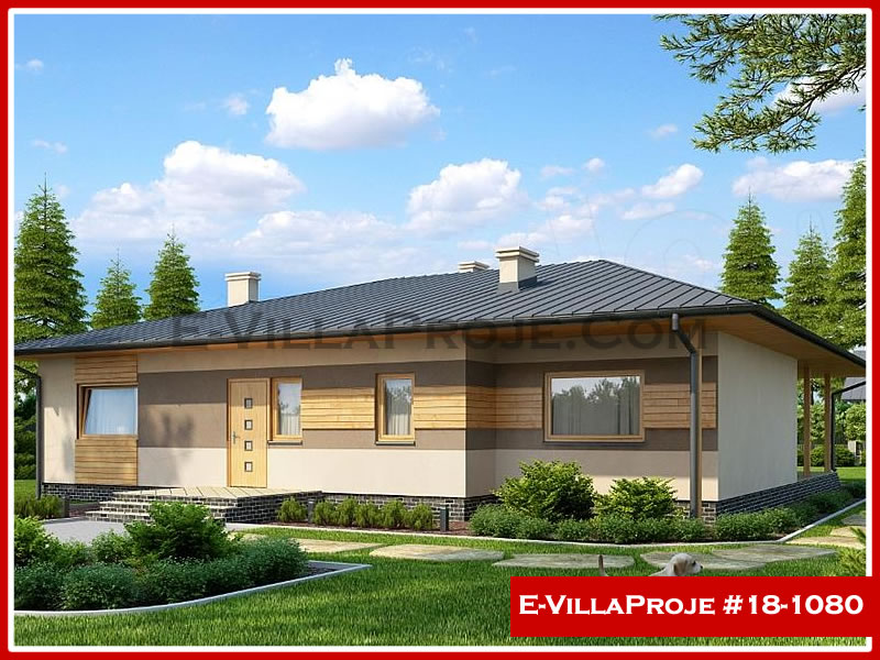 CVL-18-1080 • 186 m² 5+1 Tek Katlı Çelik Villa - Mimari Kat Planı ve Dış Cephe