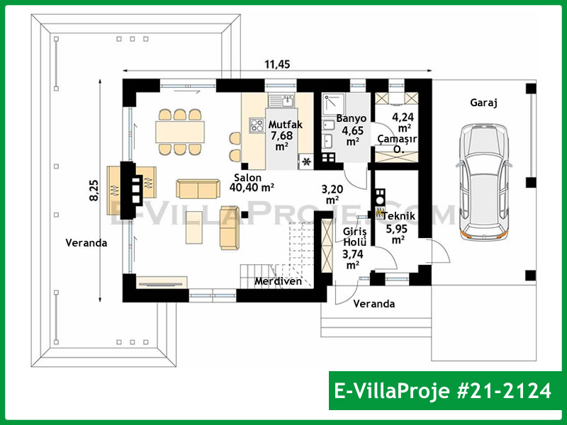CVL-21-2124 Kat Planı ve Görsel 2