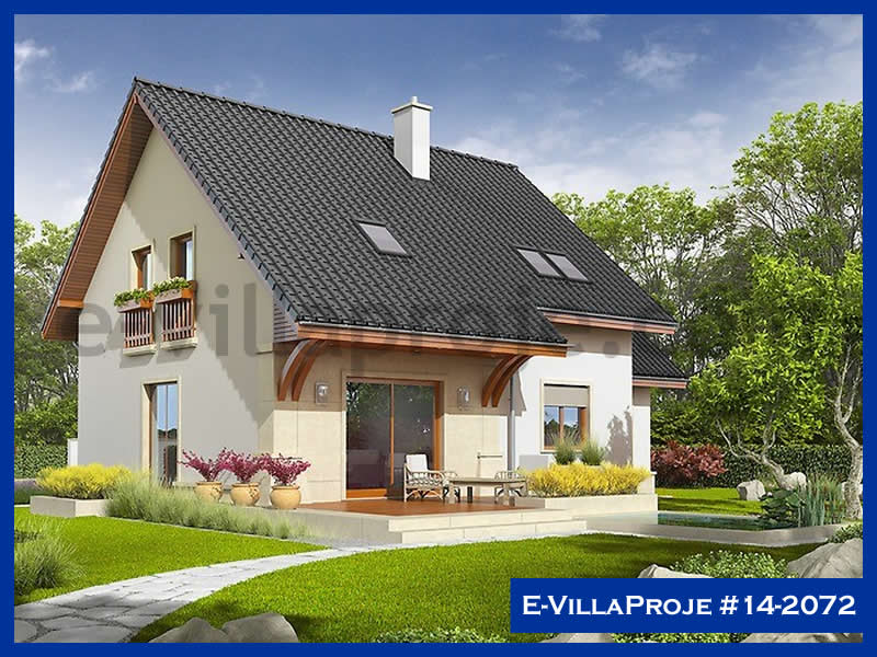 CVL-14-2072 • 187 m² 5+1 Dubleks Çelik Villa - Mimari Kat Planı ve Dış Cephe