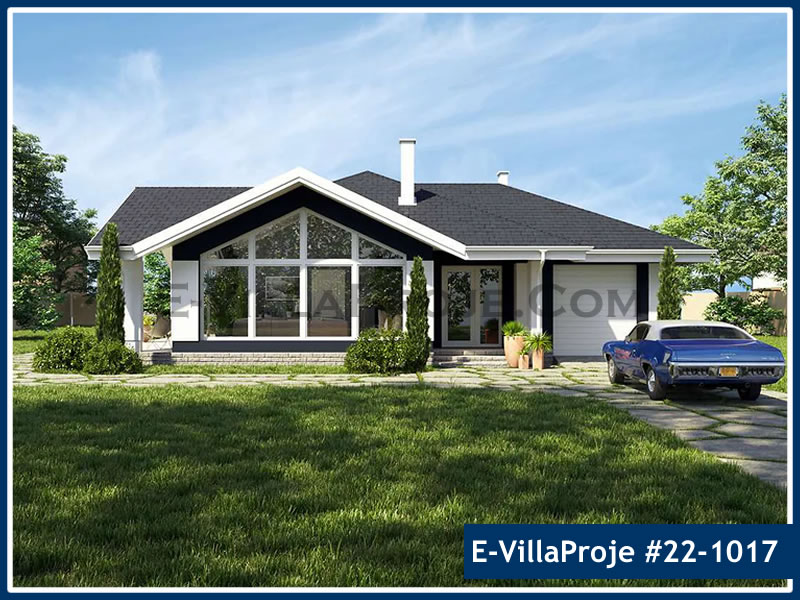 CVL-22-1017 • 187 m² 5+1 Tek Katlı Çelik Villa - Mimari Kat Planı ve Dış Cephe