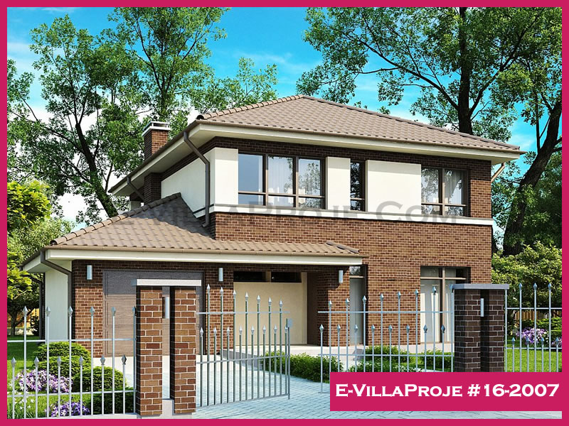CVL-16-2007 • 188 m² 5+1 Dubleks Çelik Villa - Mimari Kat Planı ve Dış Cephe