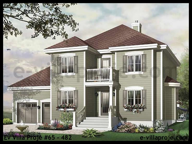 CVL-65-482 • 189 m² 5+1 Dubleks Çelik Villa - Mimari Kat Planı ve Dış Cephe