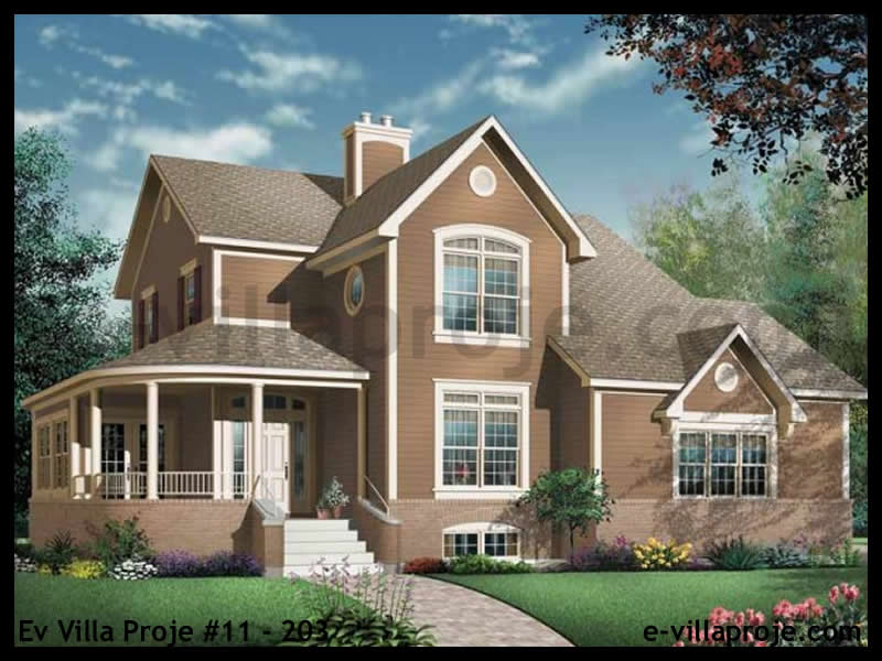CVL-11-203 • 189 m² 5+1 Dubleks Çelik Villa - Mimari Kat Planı ve Dış Cephe