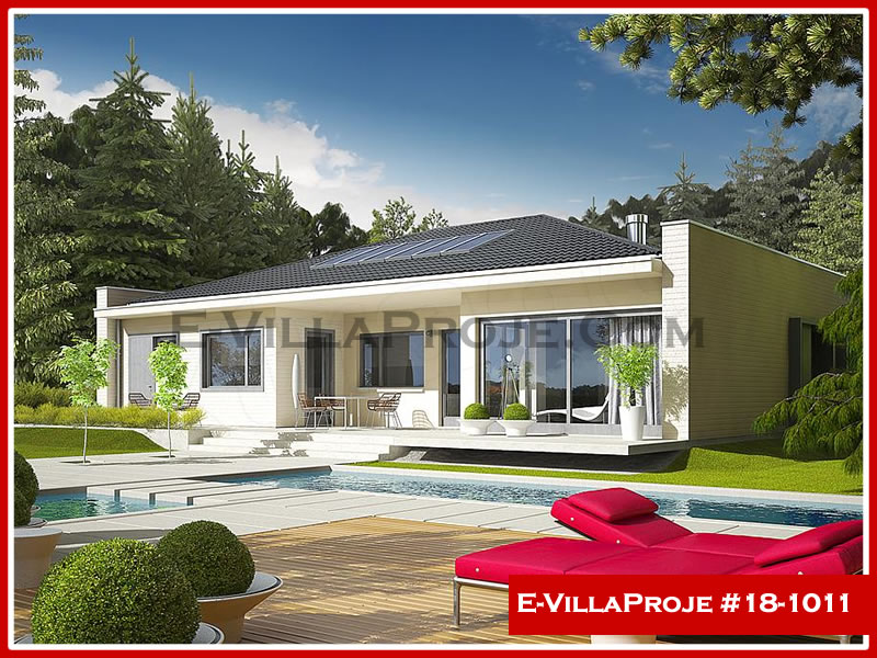 CVL-18-1011 • 189 m² 5+1 Tek Katlı Çelik Villa - Mimari Dış Cephe ve Kat Planı
