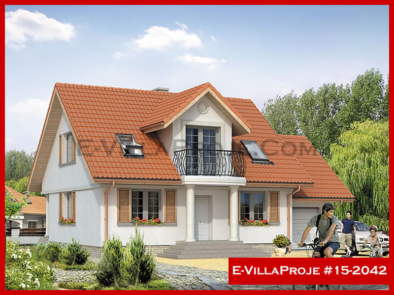 CVL-15-2042 • 190 m² 5+1 Dubleks Çelik Villa - Mimari Kat Planı ve Dış Cephe